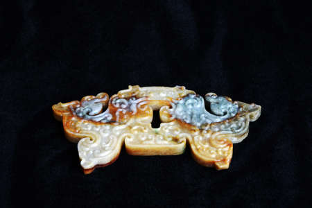 Chinese ancient jade carving artのeditorial素材