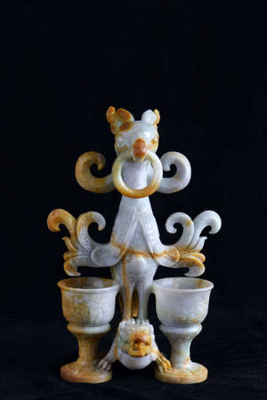 Chinese ancient jade carving artのeditorial素材