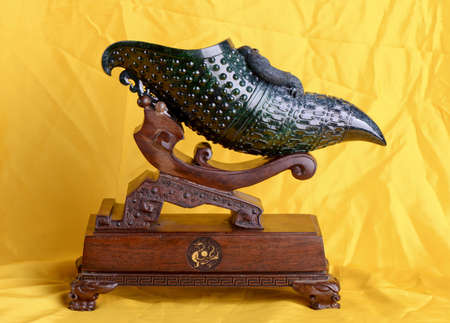 Chinese ancient jade carving artのeditorial素材