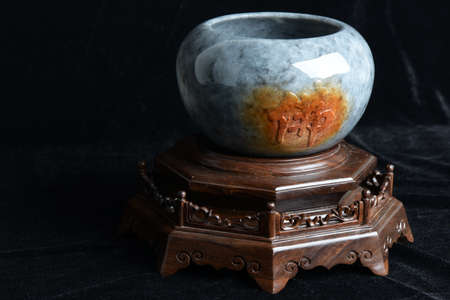 Chinese ancient jade carving artのeditorial素材