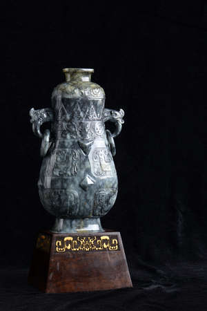 Chinese ancient jade carving artのeditorial素材