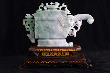 Chinese ancient jade carving artのeditorial素材