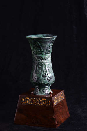 Chinese ancient jade carving artのeditorial素材