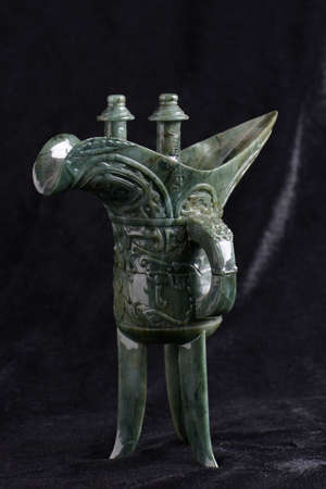 Chinese ancient jade carving artのeditorial素材