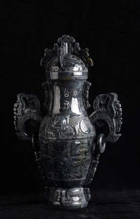 Chinese ancient jade carving artのeditorial素材