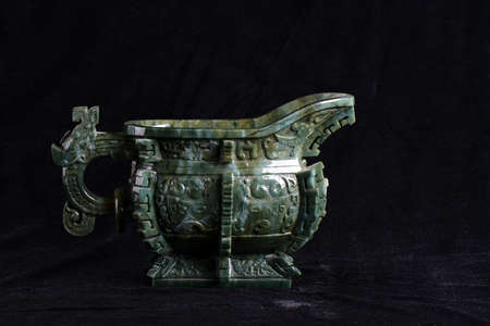 Chinese ancient jade carving artのeditorial素材