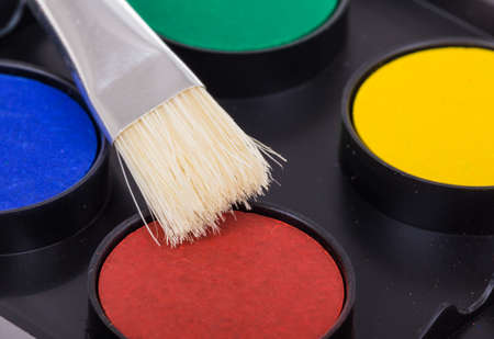 water paint paletteの写真素材