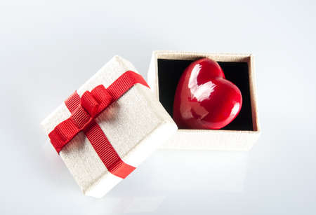 heart in a gift box