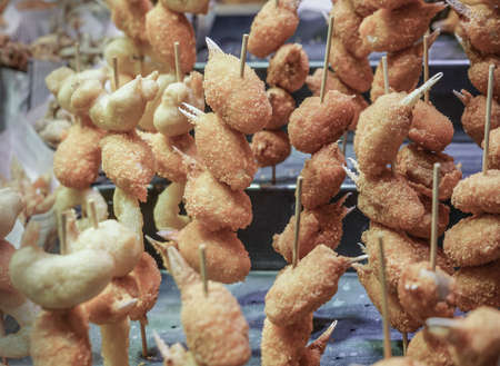 fried prawns as a fast food