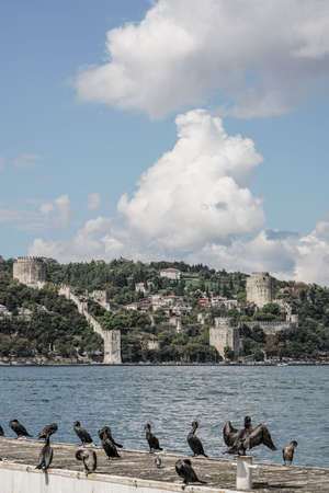 Rumeli Fortress view from anatolian side of Istanbul in Turkeyのeditorial素材