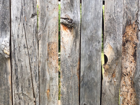 closeup old wooden plank fence as a background