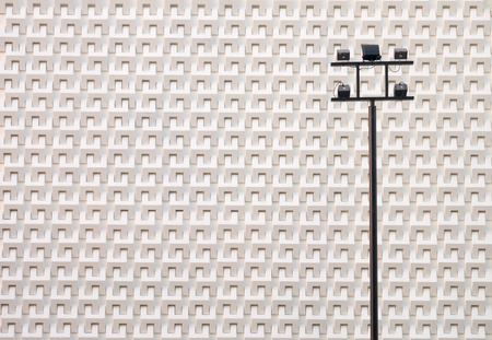 Geometric white textureの写真素材