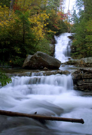 Waterfall at chilhowee national park tennessee mountainsの写真素材