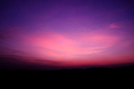 sunset at Amata city,Thailandの写真素材