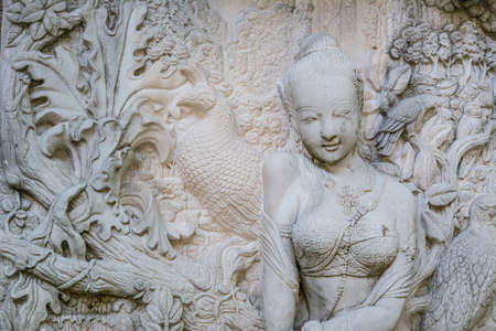 Statue wallの写真素材