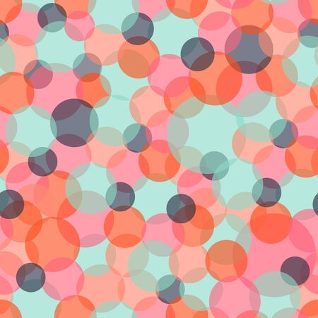 Bright colored circle seamless pattern. Vector illustrationのイラスト素材