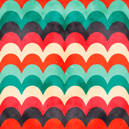 abstract colored geometric seamless pattern with grunge effectのイラスト素材