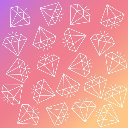 Abstract vector seamless colorful pattern with diamonds. Background for printing brochure, poster, party, vintage textile design, sport wear. Modern trendy graphic print for hipsters.の写真素材