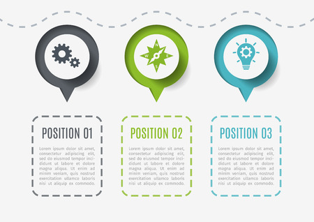 Abstract elements of graph, diagram with 5 steps, options or parts. Creative concept for infographic.のイラスト素材
