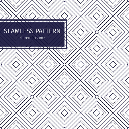 Modern stylish texture with monochrome trellis.のイラスト素材
