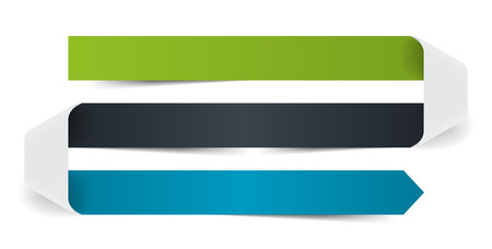 Modern colorful template business concept timeline ribbon arrow. Infographics layout with 3 steps, parts, options, stages, for presentation.の写真素材