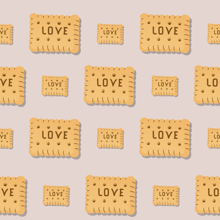 cookie pattern, in flat style
