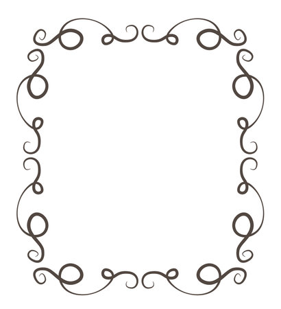 Hand drawn elements and monograms.のイラスト素材
