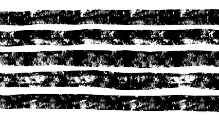 Grunge Paint Roller . Vector brush Stroke . Distressed banner . Black stripes isolated. paintbrush collection . Modern Textured shape . Dry border in Black . Bulge linesのイラスト素材