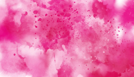 Pink  watercolor background for your design, watercolor background concept, vector. Ink splatter textureのイラスト素材