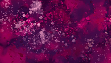 Abstract pink bokeh background. Vector dark purple watercolor illustrationのイラスト素材