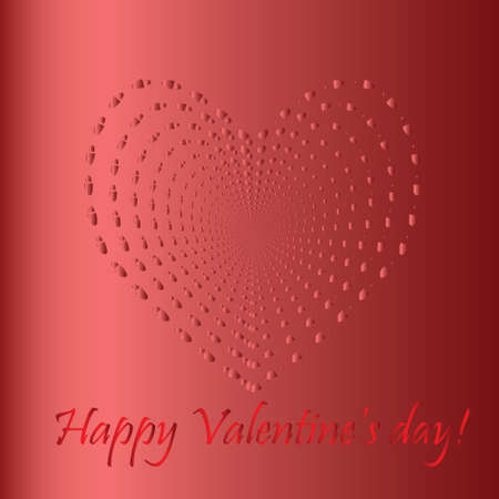 valentine heart love steps shapeのイラスト素材