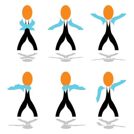 warming the body training vector eps8 graphicのイラスト素材