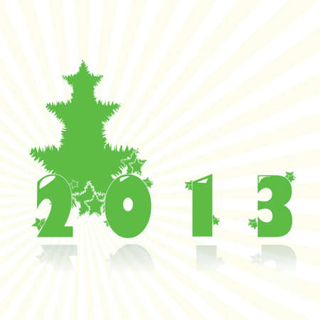 Green 2013 new year ecology のイラスト素材
