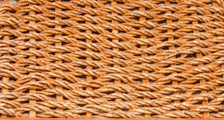 Cover an old wicker basketの写真素材