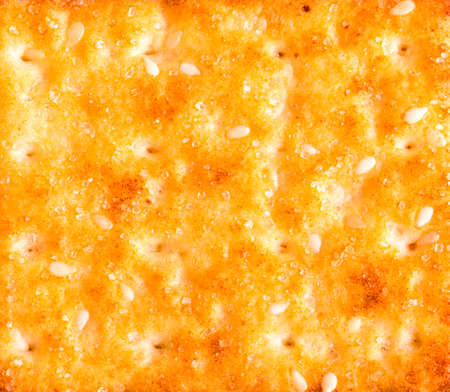 texture yellow cookies with sesame seedsの写真素材