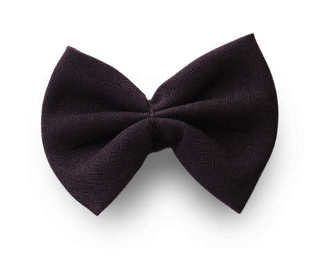 tie in the form of a butterfly on white background