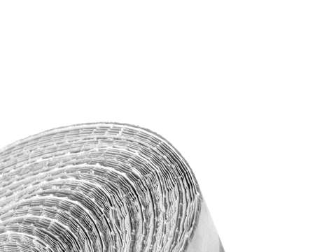 Heap of folded old newspapersの写真素材