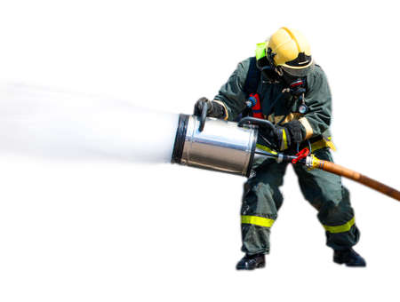 Fire extinguisher with foamの写真素材