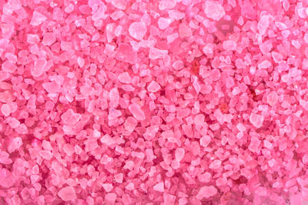 pink aromatic bath salt backgroundの写真素材