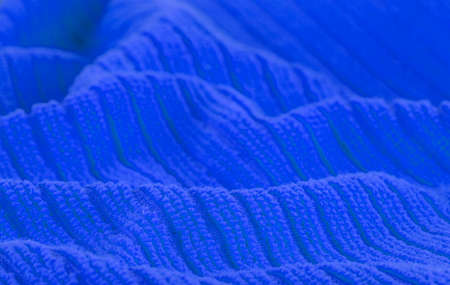 crumpled fabric background and texture. Abstract background, empty template. Selective focusの写真素材