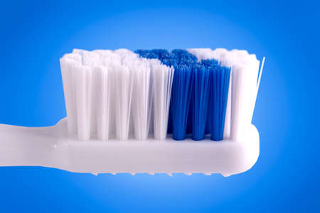 The new Toothbrush isolated on blue background