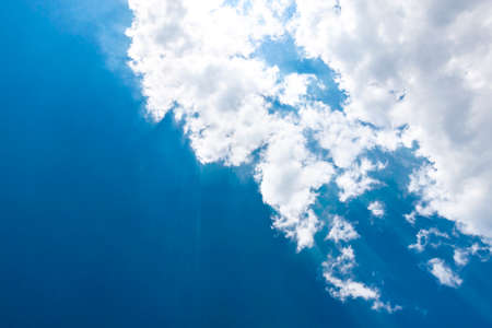 Blue sky with white clouds