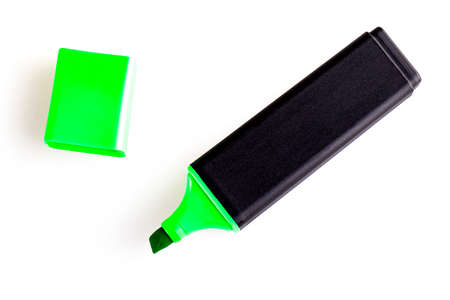 Closed marker close up isolated on white backgroundの写真素材