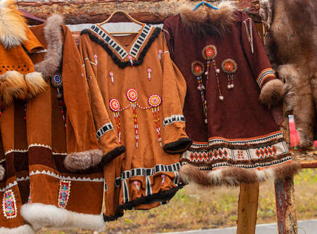 the clothing of the Northern peoples of Kamchatkaの写真素材