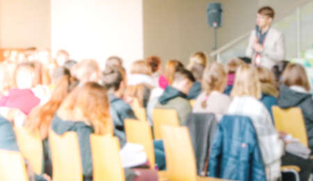meeting room blurred background, business Meeting Conference, Team learning concept.の写真素材