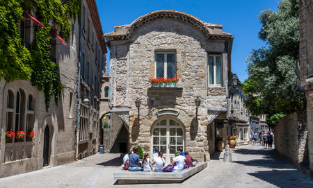 The Old Town of Carcassone, Franceの写真素材