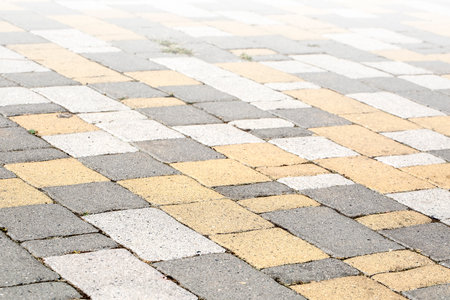 Old gray stone pavement texture