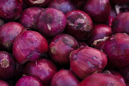 Tasty and Delicious Red Onion ready to be cooked for dinner