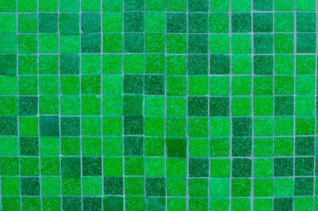 Green Mosaic Tile Background that can have text addedの写真素材