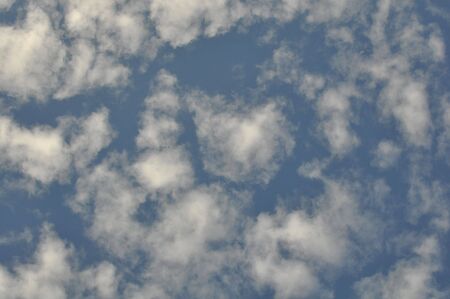 Blue Sky and Clouds Background with copysapceの写真素材